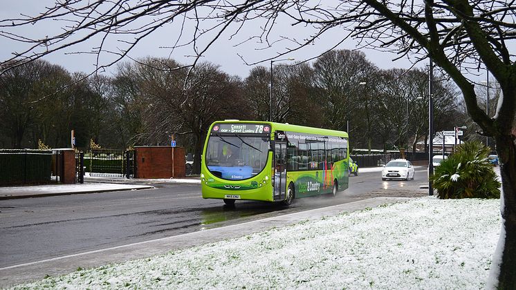 Go North East thanks customers for patience after colleagues pull out all the stops during snow disruption