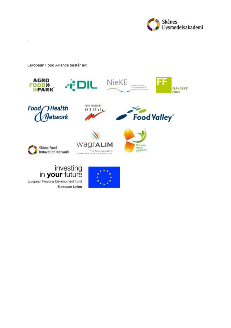 Medlemmar i European Food Alliance
