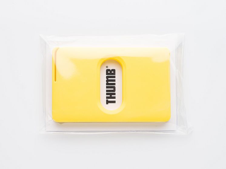 Thumb korthållare-frilagd,gul