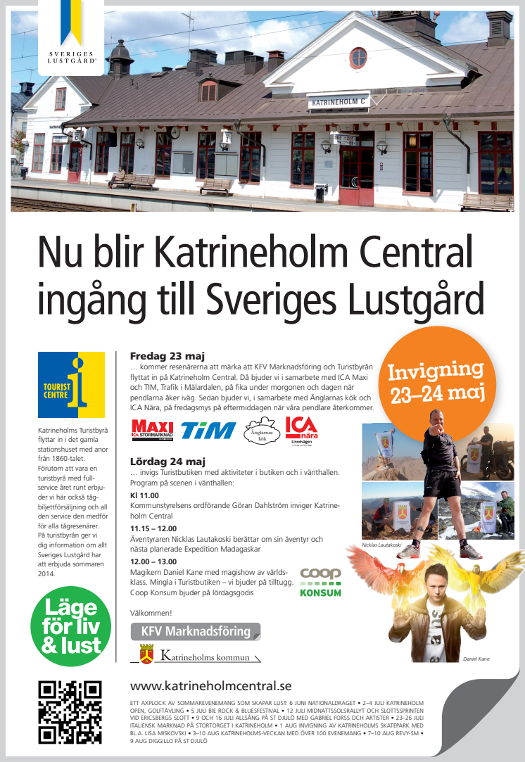 Katrineholm central blir ingång till Sveriges Lustgård