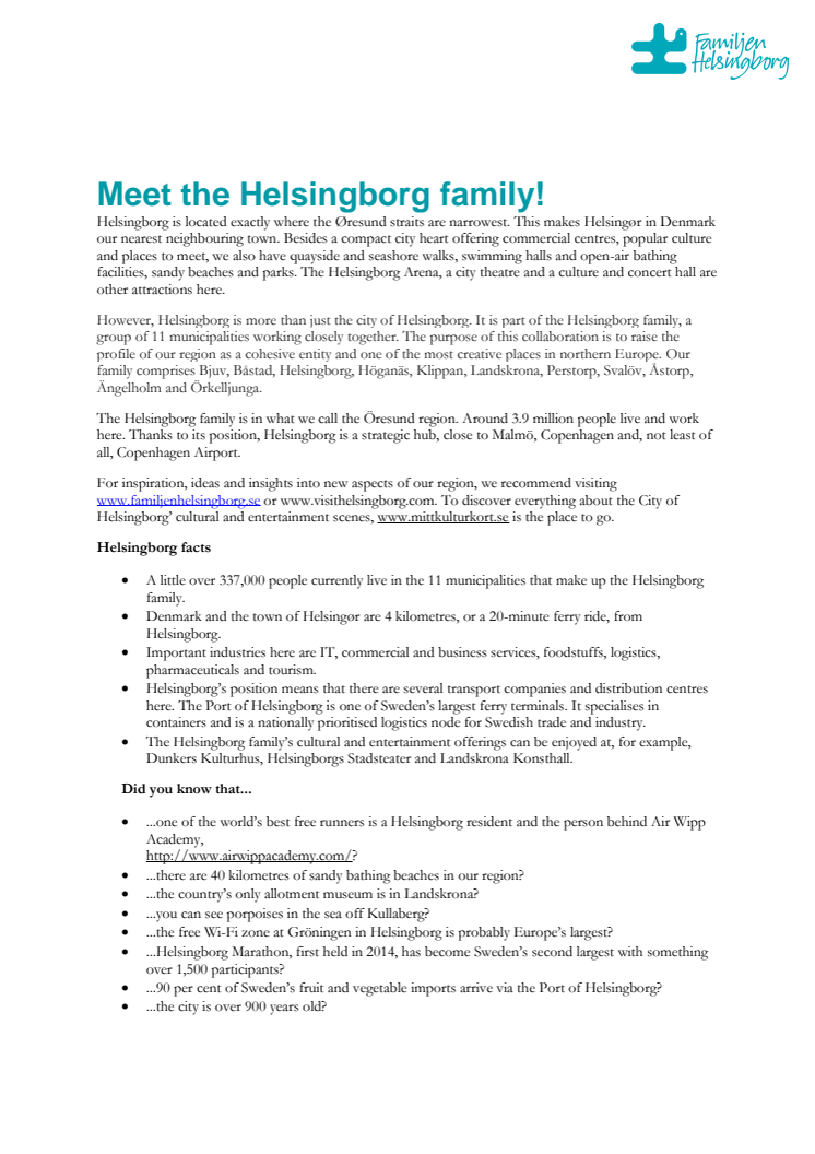 Meet the Helsingborg Family