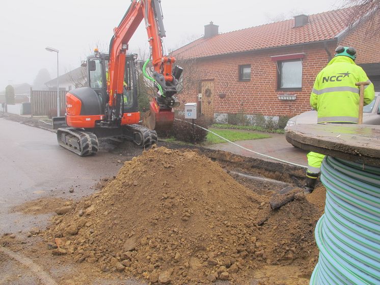 Fiberkabel till villan