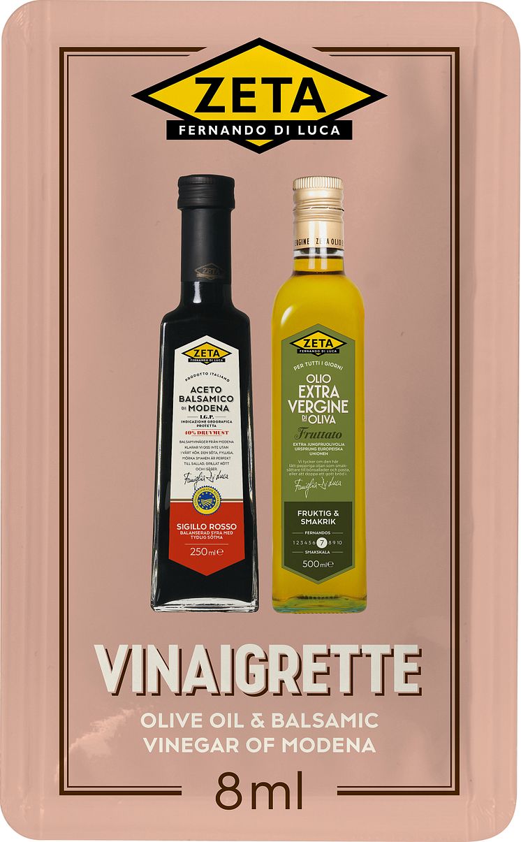 Vinaigrette från Zeta, styckförpackad av Easysnap