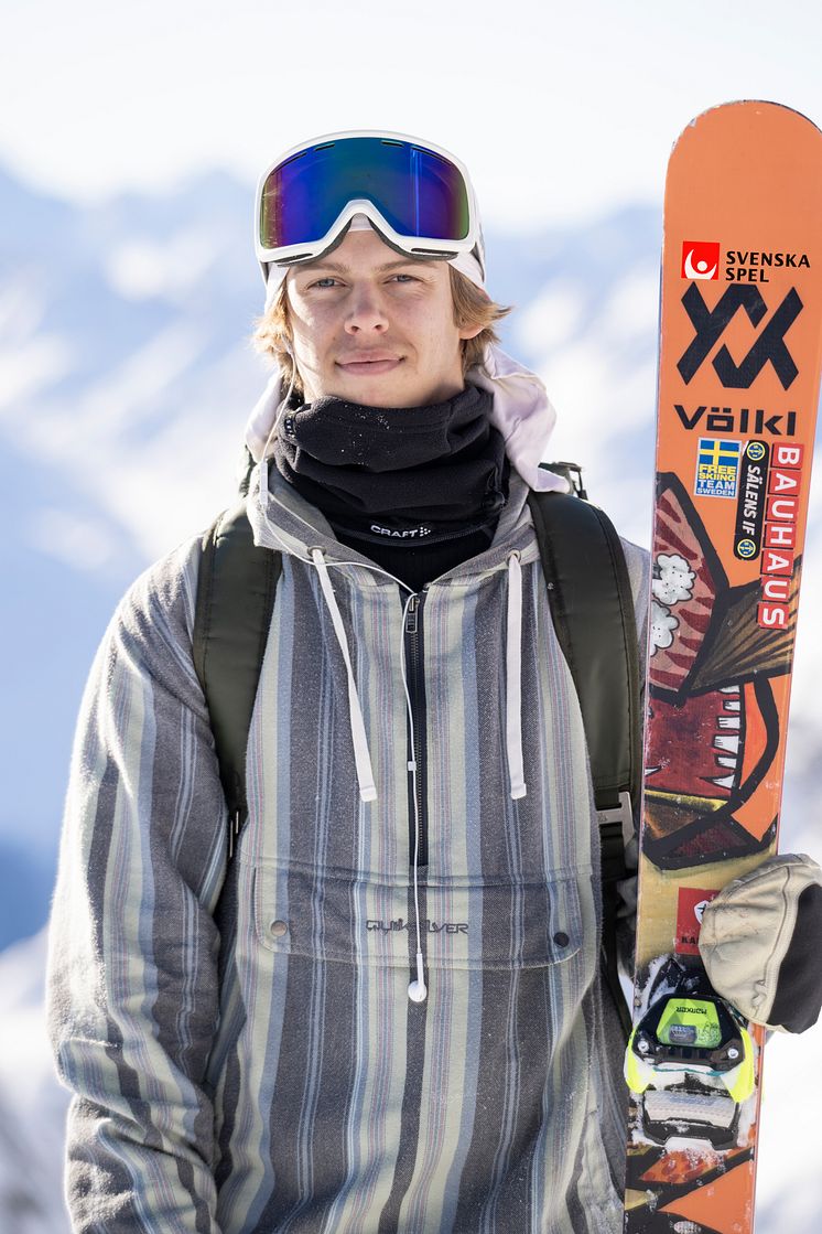 Freeskiåkaren Axel Burmansson