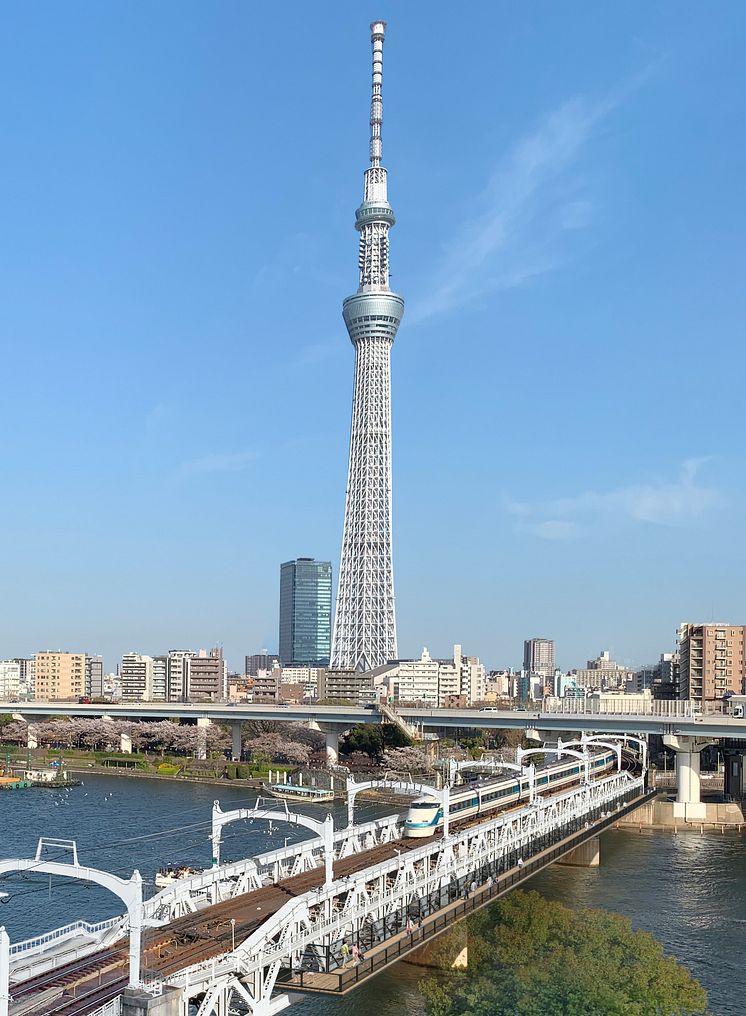 Construction location seen from the Asakusa side (conceptual illustration)