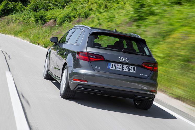 Audi A3 Sportback e-tron Daytonagrå rear