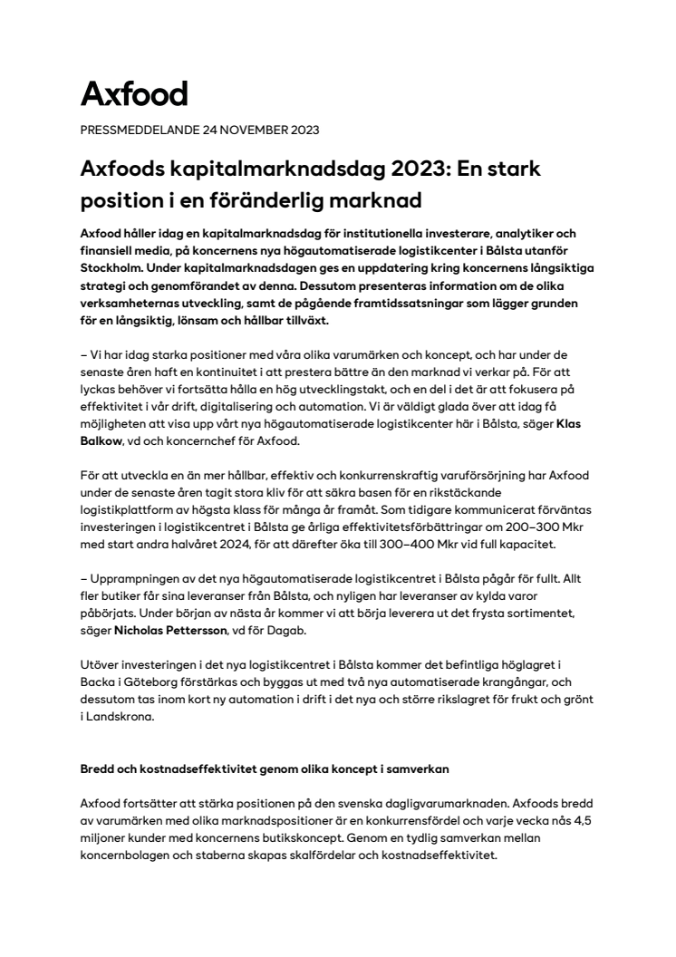 Axfoods kapitalmarknadsdag 2023- En stark position i en föränderlig marknad .pdf
