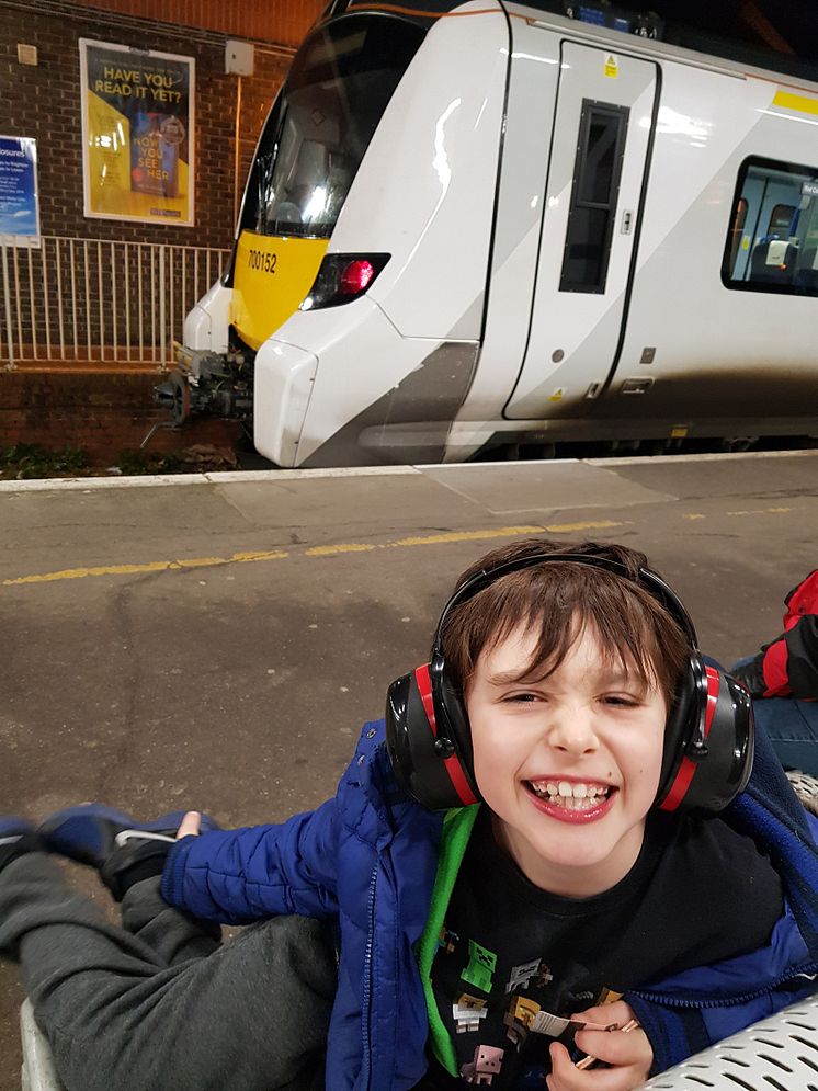 David Elston and Thameslink train