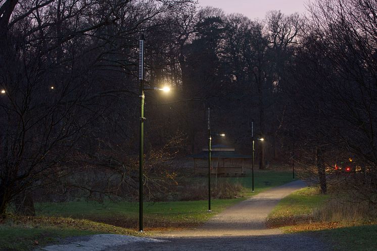 Leading Lights uppkopplade belysningslösning, Djurgården
