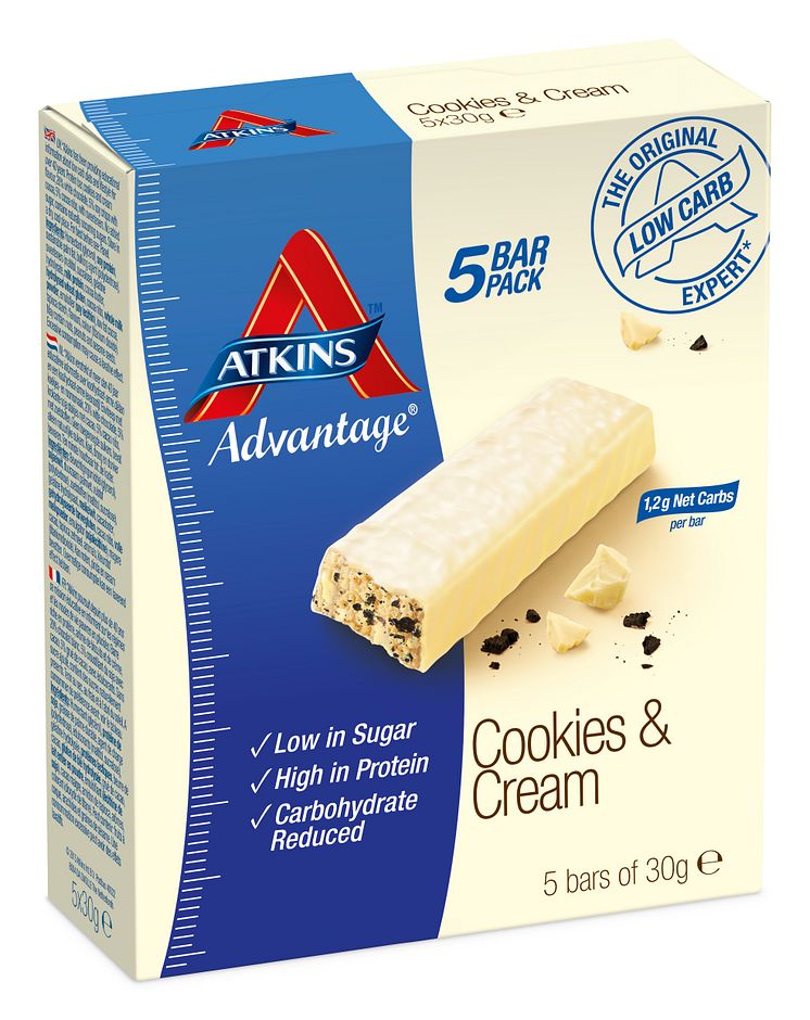 Atkins ADV Cookies&Cream 5 bar pack 