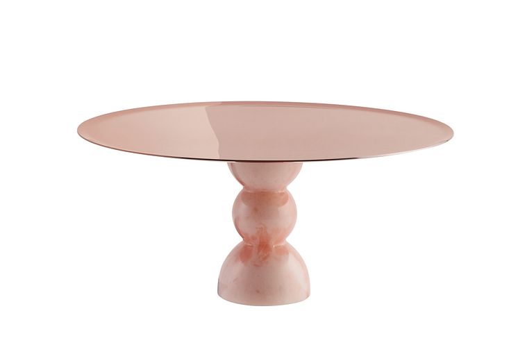 SBT_Madame_Stand_30cm_PVD Rum_Pink_Onyx_Resin