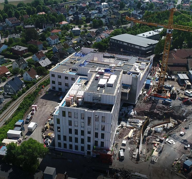 Tønsberg nye sykehus dronebilde
