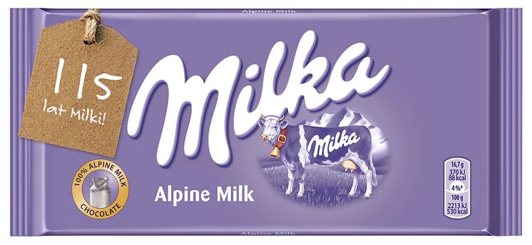 115 urodziny czekolady Milka