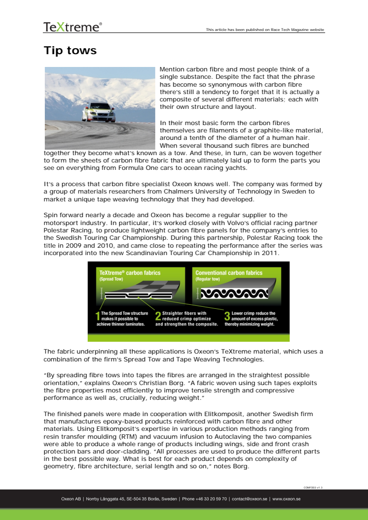 Case Study - Tip tows (Volvo Polestar Racing)