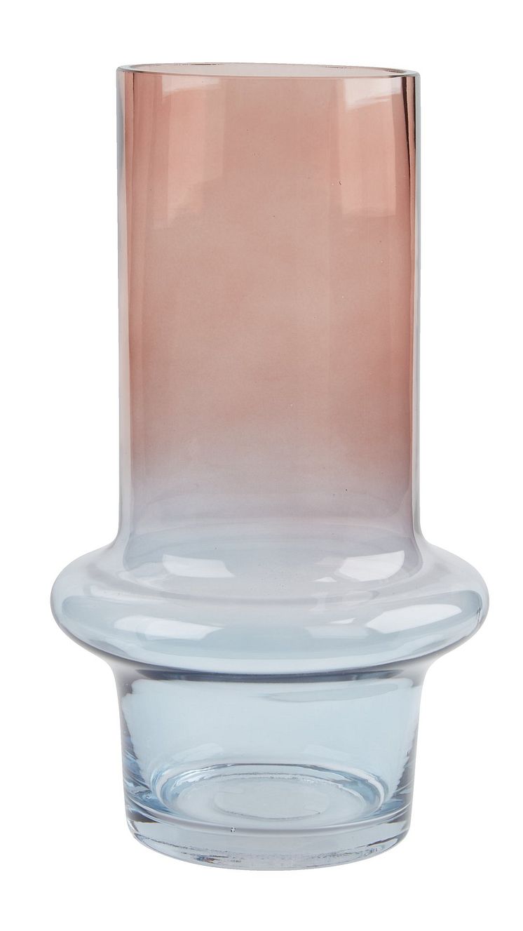 Vase KRIS Ø15xH26cm blå rosa (115 DKK)