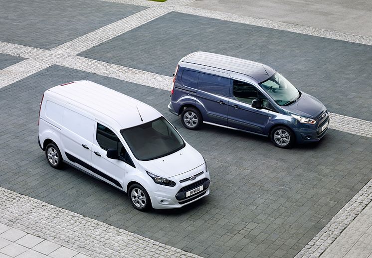 Nye Ford Connect med land og kort akselavstand vist på nyttekjøretøyutstillingen i Birmingham