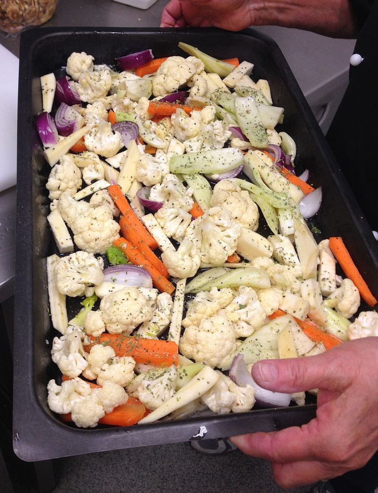 Tillagning av lunch på Storsjöskolan