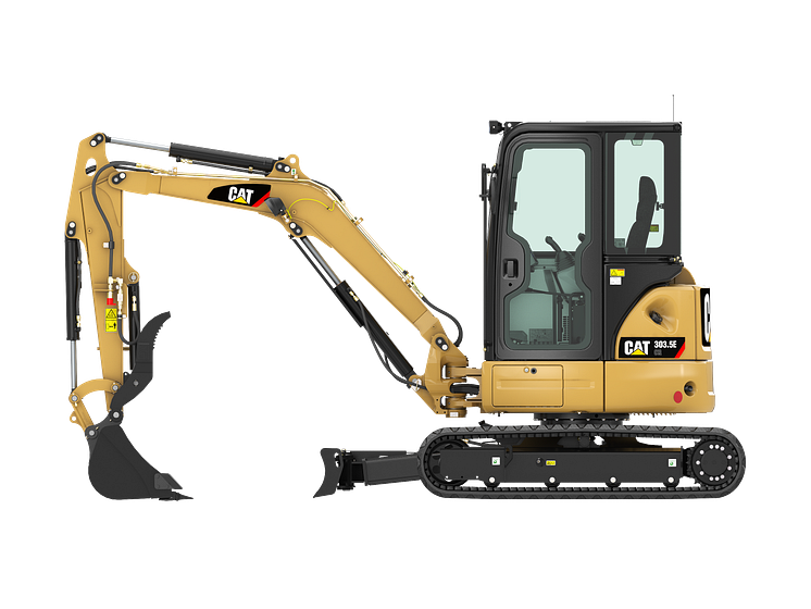 Cat 303.5E CR - vänster sida