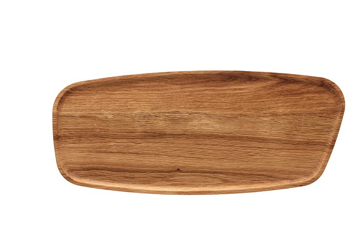 R_Junto_Wooden tray on foot 40x18cm from above