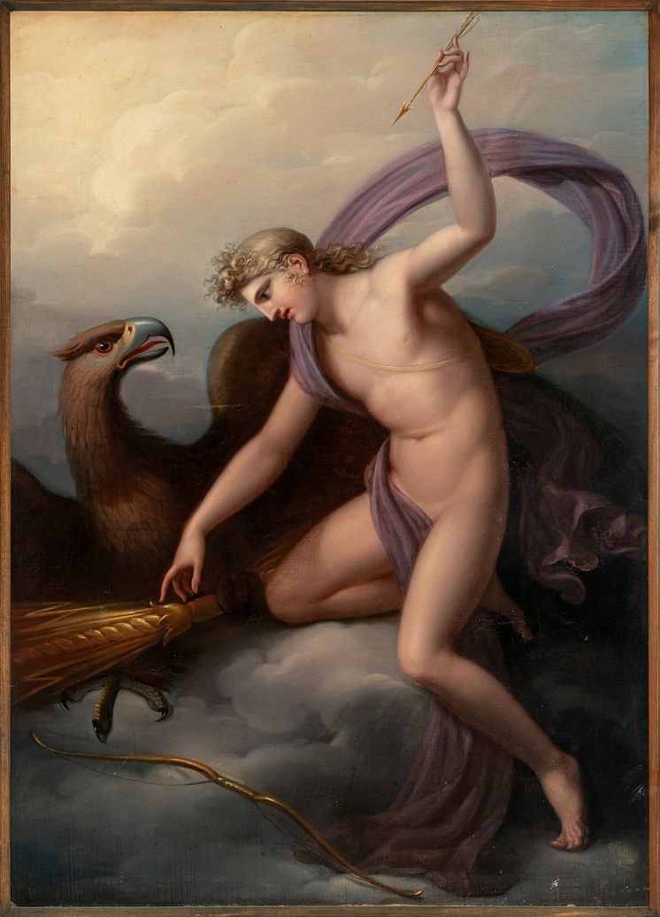 Gustav Heinrich Naecke, Ganymedes med Jupiters ørn, 1805.