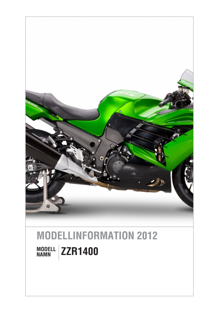 Kawasaki Modellinformation 2012 ZZR1400