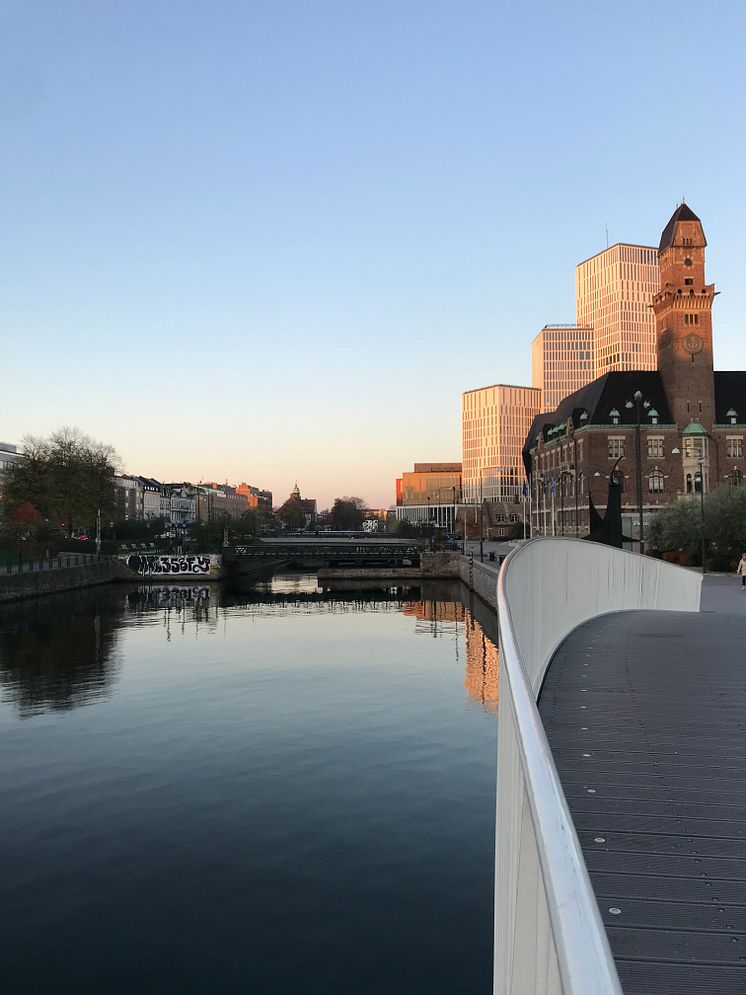 Malmö kanal höjdbild