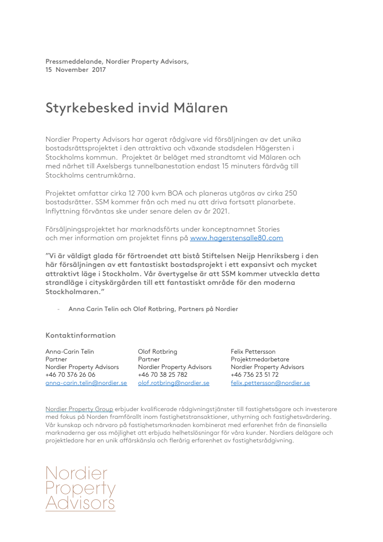 Styrkebesked invid Mälaren