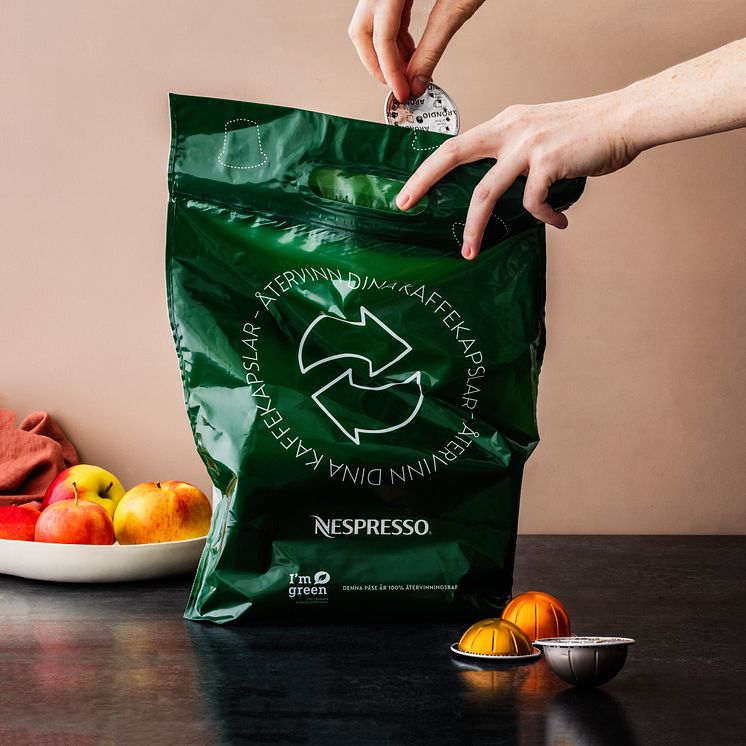 Nespresso x Bower recycling bag