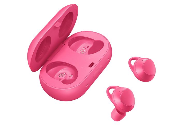 Gear IconX_Pink with Case 