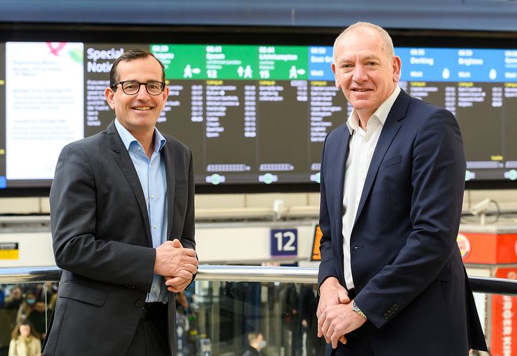 Christian Schreyer, Go-Ahead CEO (left) and Patrick Verwer, Govia Thameslink Railway CEO 1