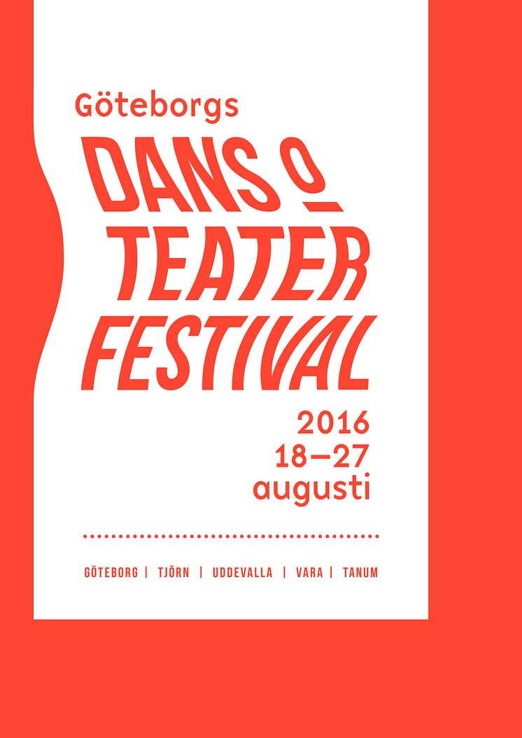 Affischexempel Göteborgs dans- och teaterfestival