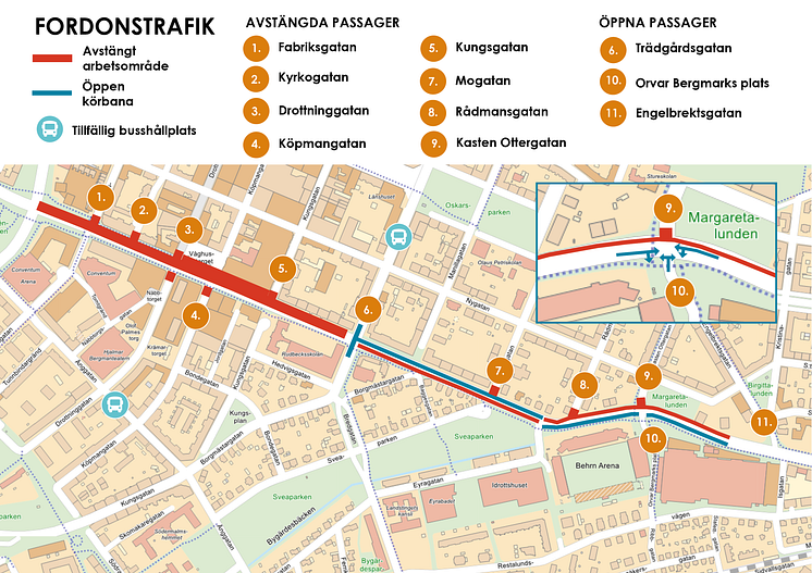 Karta fordonstrafik - Rudbecksgatan