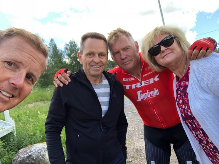 Nybrobragden ledare Anette & Börje med Måns Möller och Christer Skog