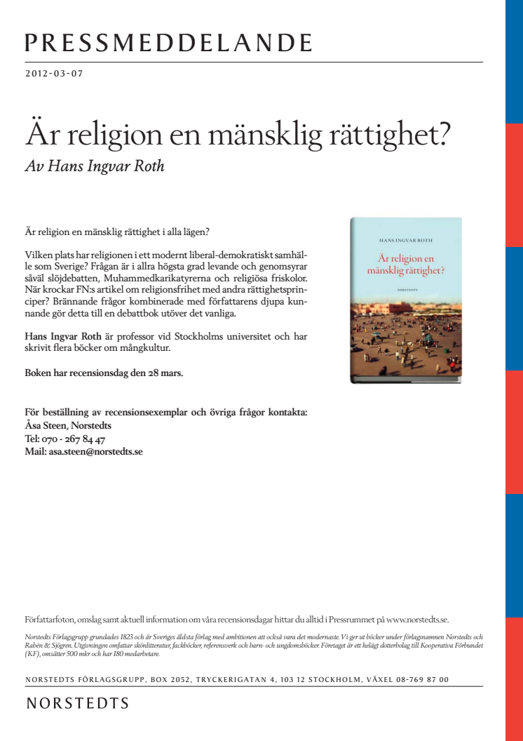 Är religion en mänsklig rättighet? - En debattbok utöver det vanliga