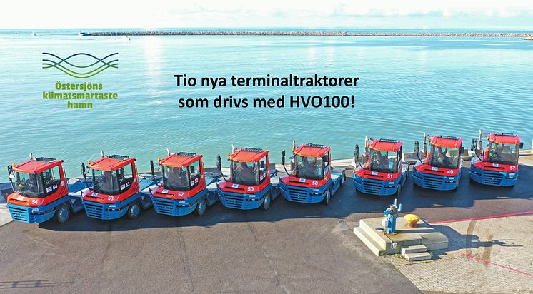 Tio nya klimatsmarta terminaltraktorer