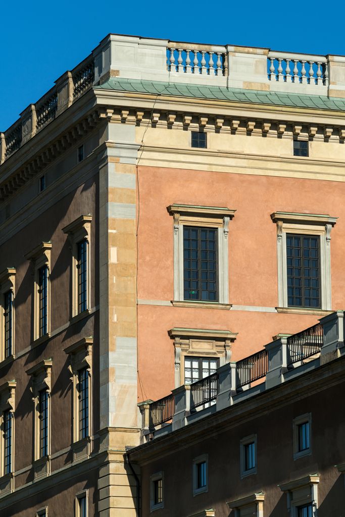 Stockholms slotts västra fasad. Bild: Peder Lindbom, AIX.