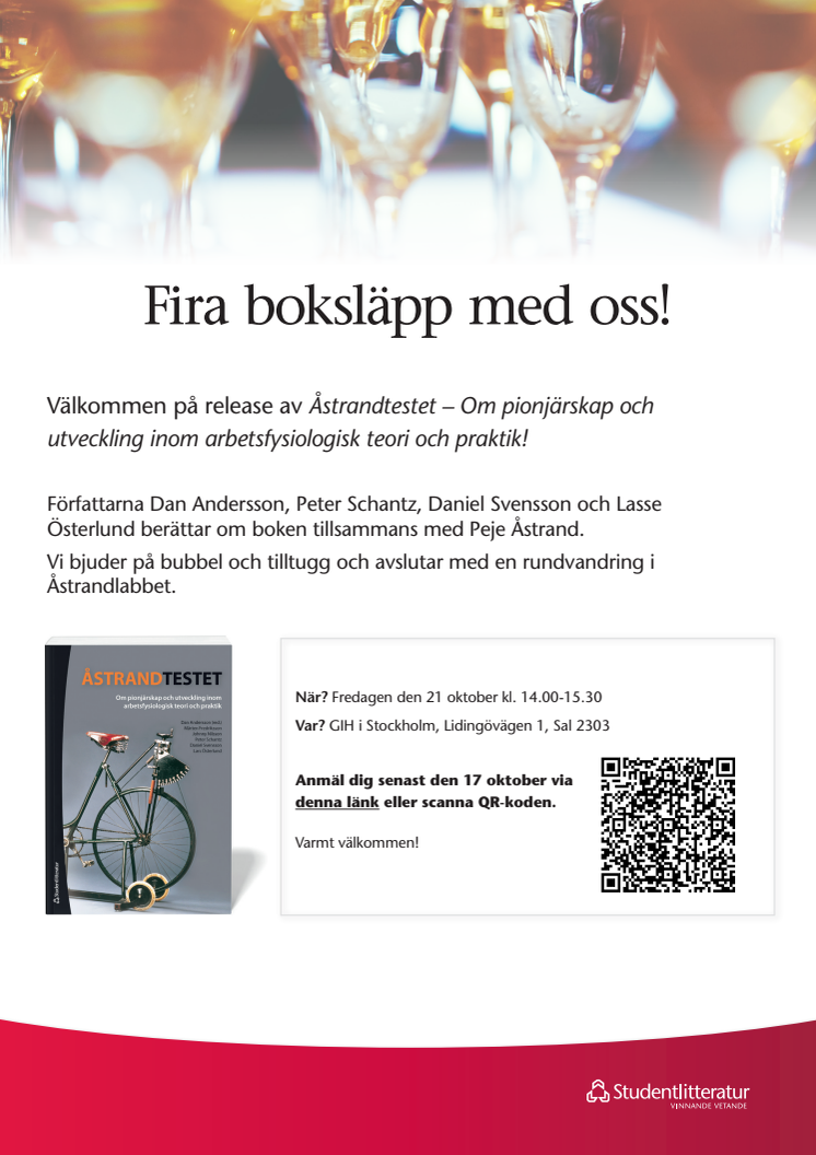 Inbjudan till bokrelease den 21 oktober