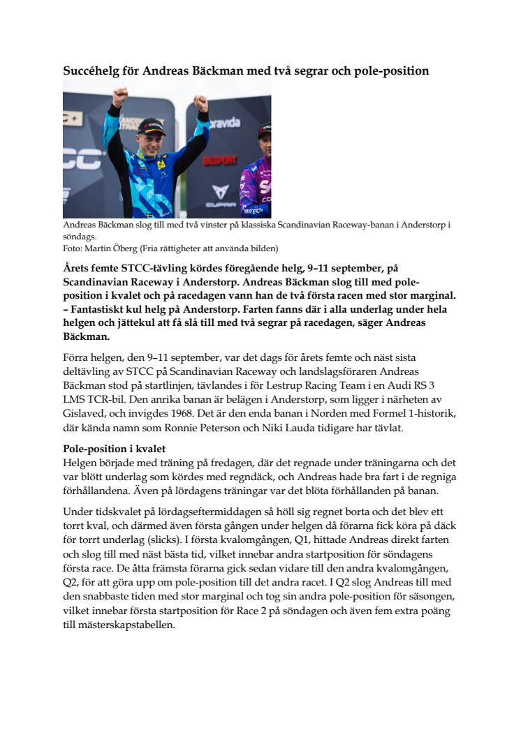 220912 SWE Pressrelease, STCC Anderstorp.pdf