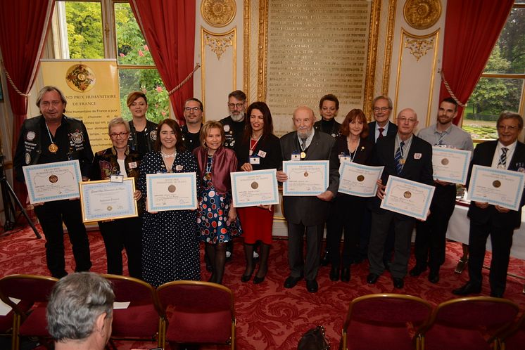 Die Preisträger des "Grand Prix Humanitaire de France 2019"