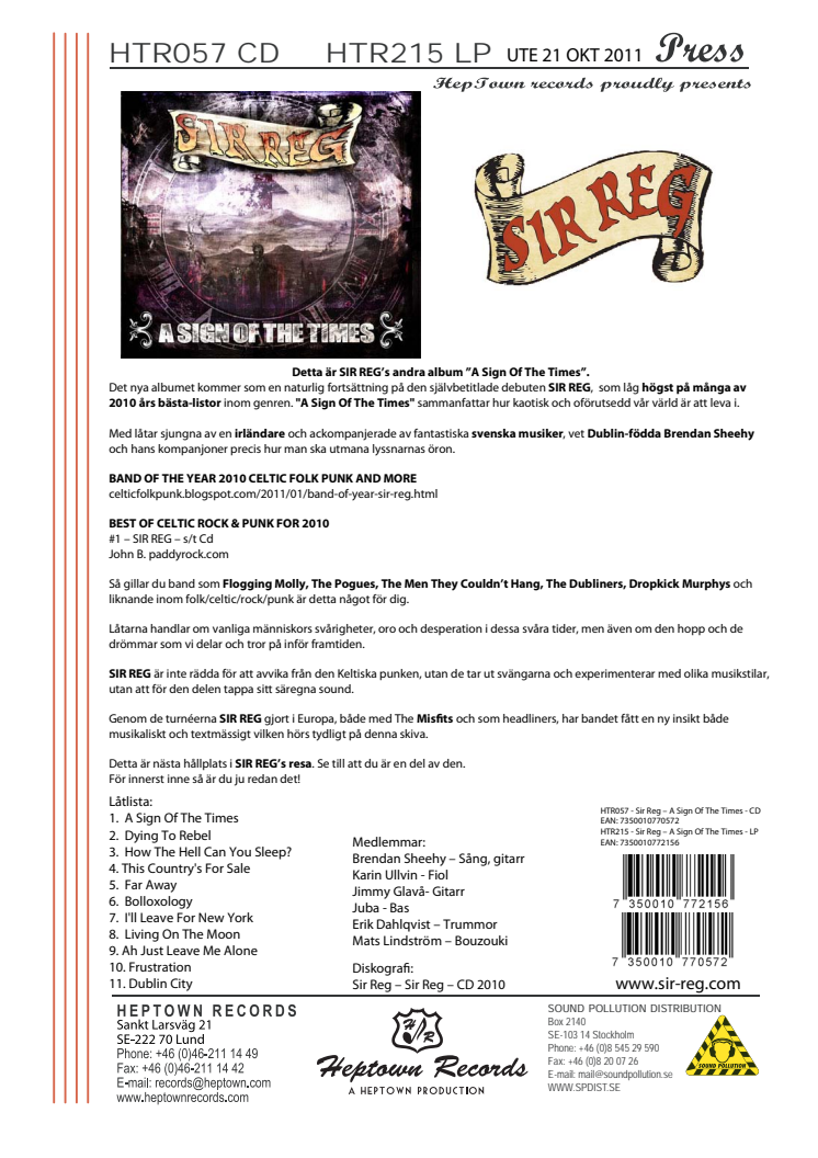 Little Steven gillar Sir Reg’s andra album ”A Sign Of The Times”.