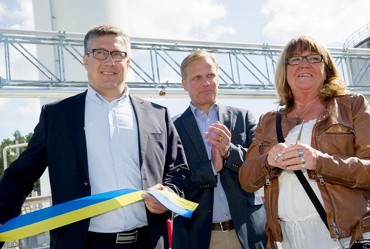 Invigning av nya naturgasanläggningen vid Gyprocs fabrik i bålsta