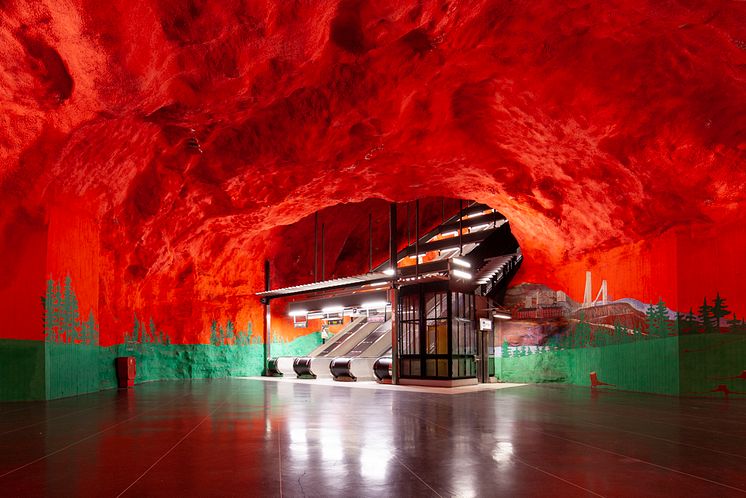 Solna Centrum. Konstnärer Karl-Olov Björk och Anders Åberg. Foto Markus Hallberg