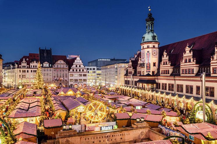 Leipziger Weihnachtsmarkt vor dem Alten Rathaus