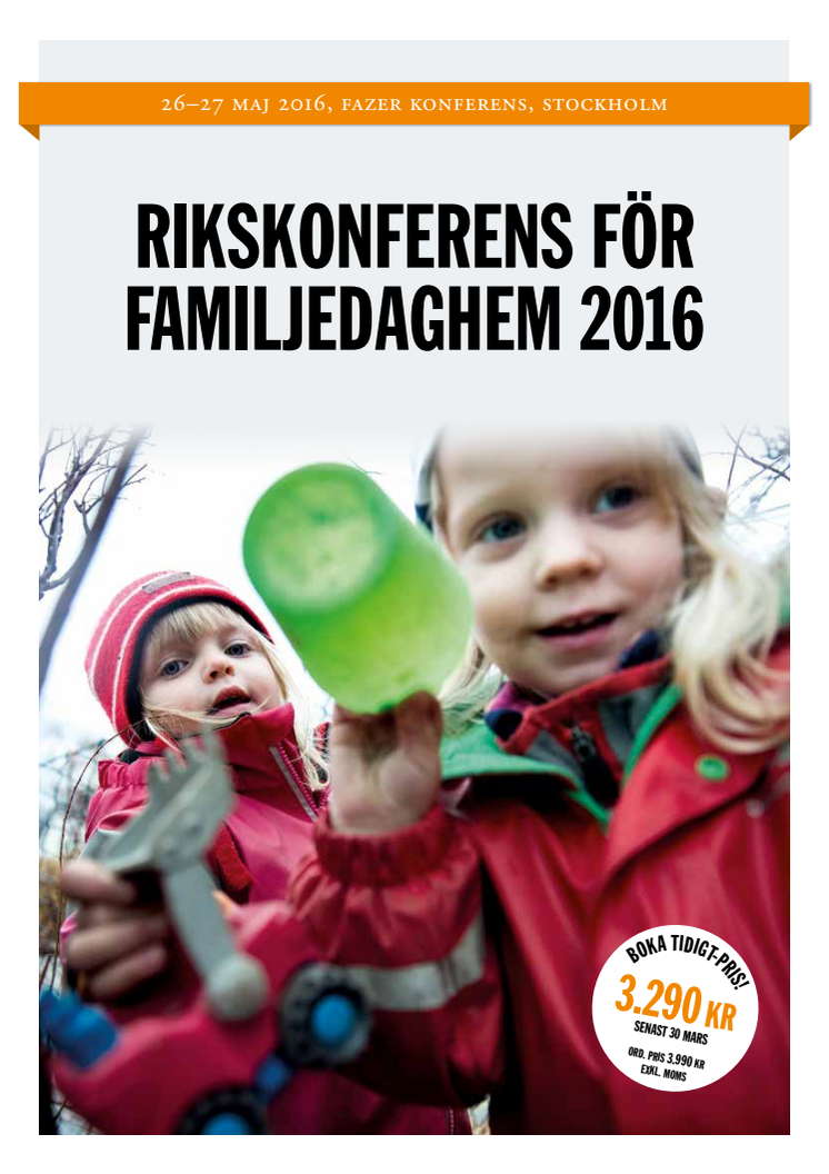 Program Rikskonferens för familjedaghem 2016