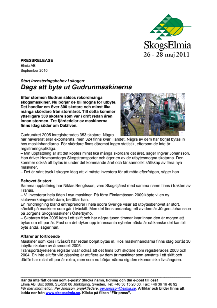 Stort investeringsbehov i skogen: Dags att byta ut Gudrunmaskinerna