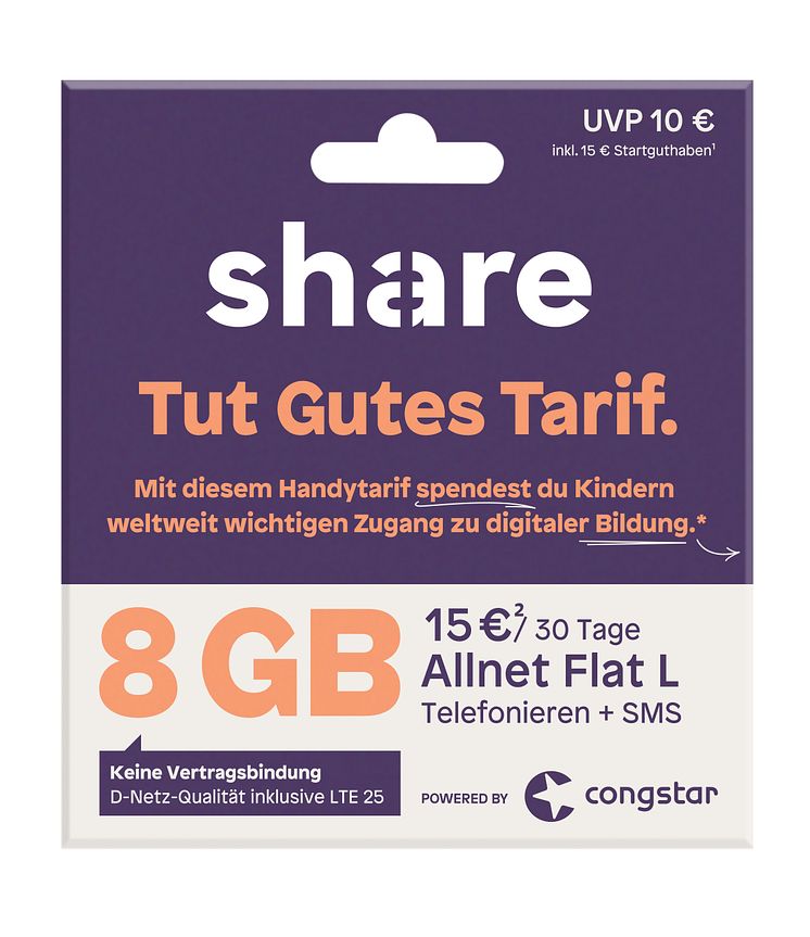 Mobile Blister Rewe "share Tut Gutes Tarif" L