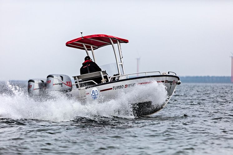 Hi-res image - YANMAR - YANMAR's Dtorque diesel outboard engine is available for live demos at this year's Kieler Woche in Kiel, Germany