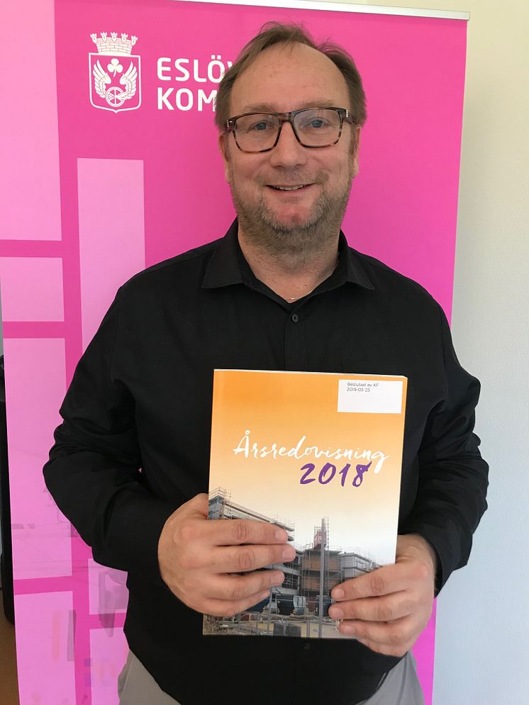 Johan Andersson kommunstyrelsens ordförande i Eslövs kommun