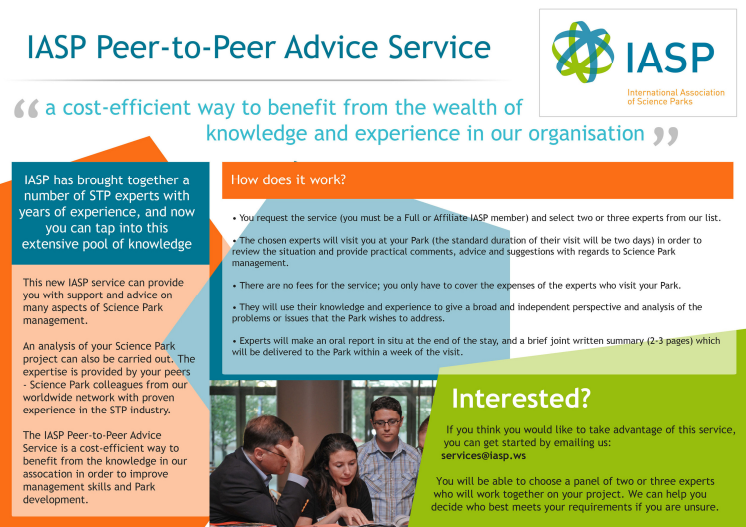 IASP Peer-to-Peer Advice Service - Flyer and list