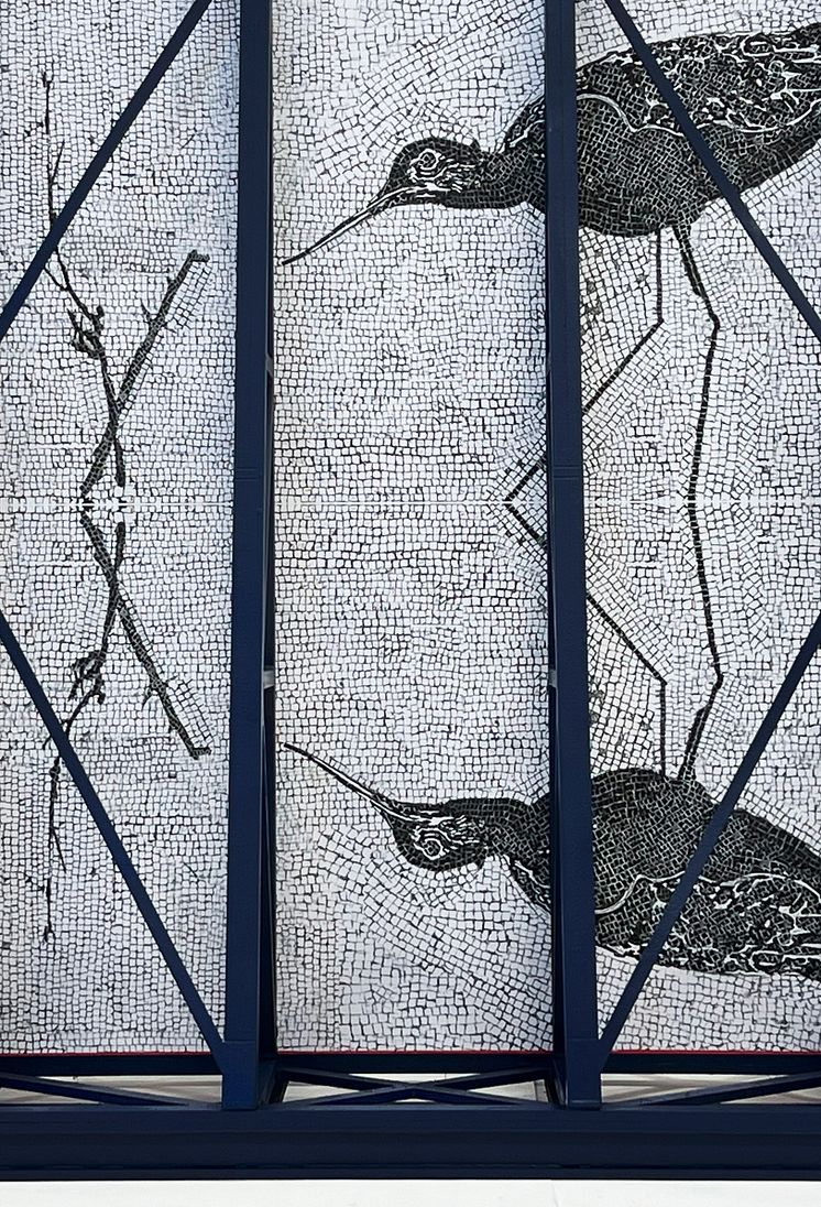 Faldbakken mosaikk Close up